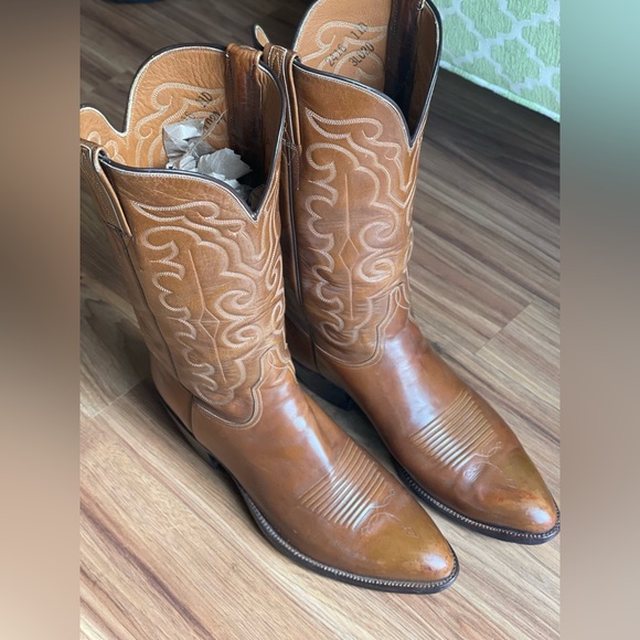 Lucchese San Antonio Goat Cowboy Western Boots, 11 D - Picture 8 of 12